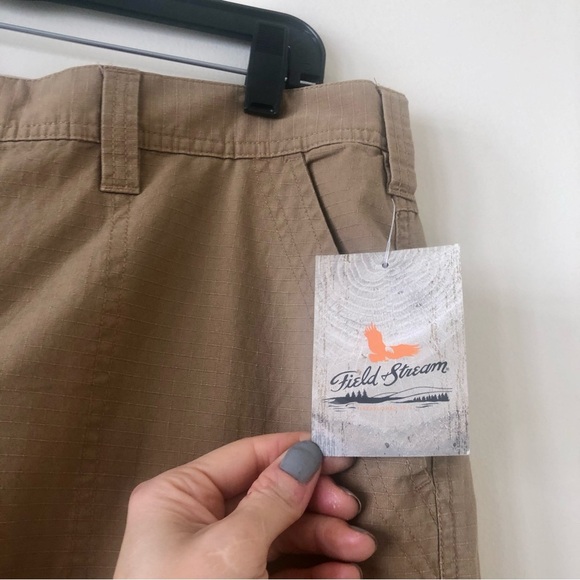 NWT Men’s Field and Stream rip stop cargo short solid ermine Size 36 - Picture 5 of 9